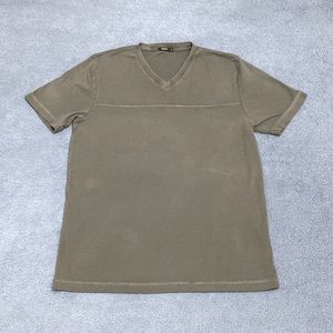 Bossini Men Gray V-Neck Cotton Tee